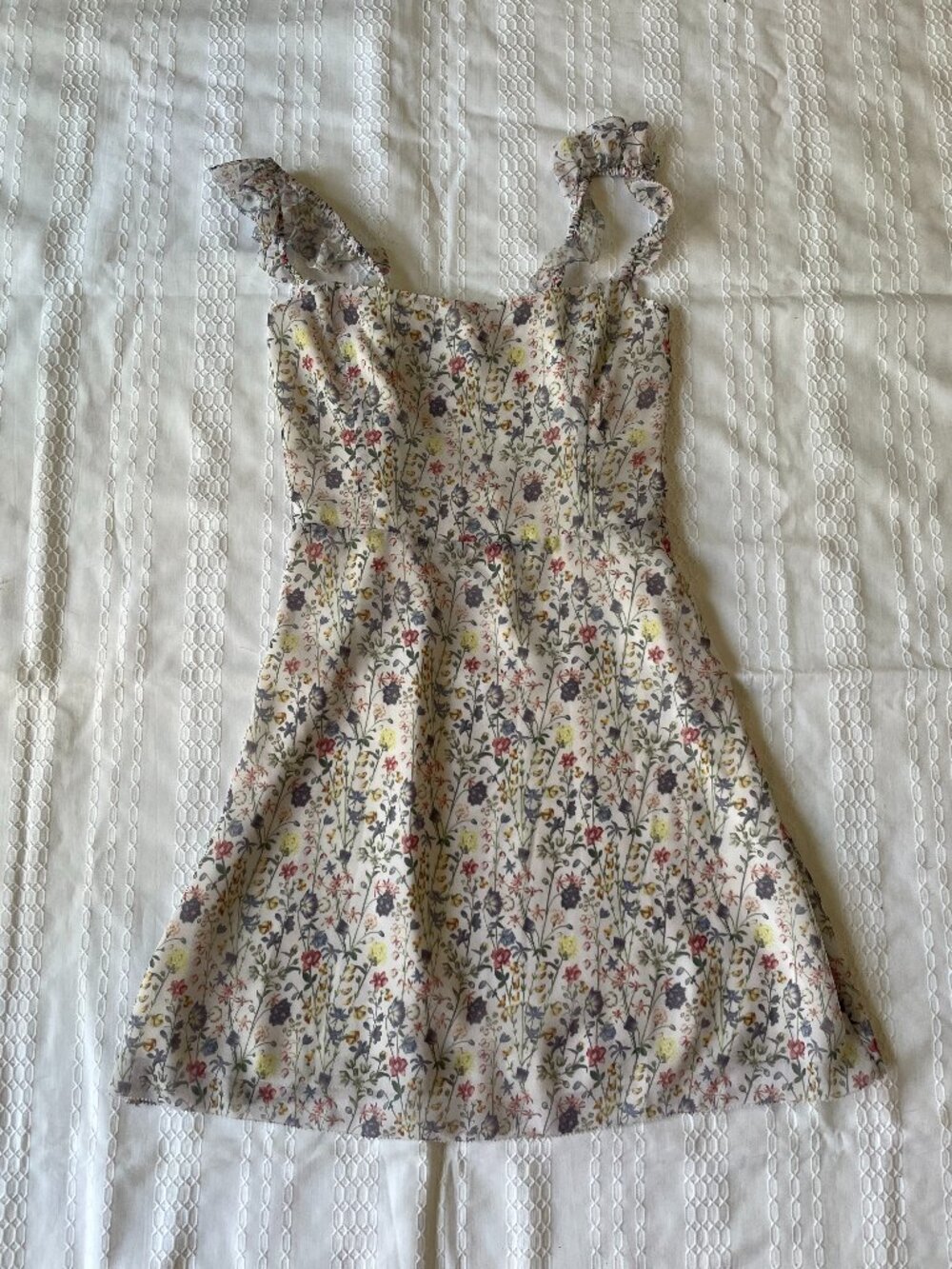 Wilfred Floral Dainty Mini Dress Ruffles Summer